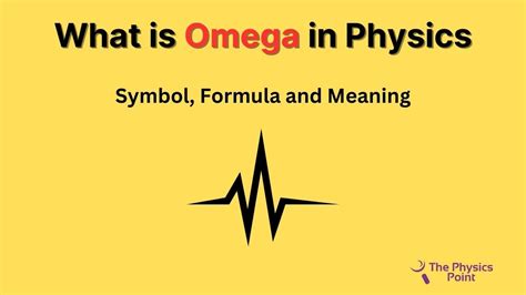 Omega, on a physics test .